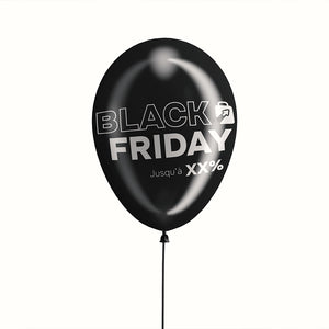 Ballon de baudruche personnalisé Black Friday